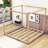 Boones King Wooden Canopy Platform Bed-458848380