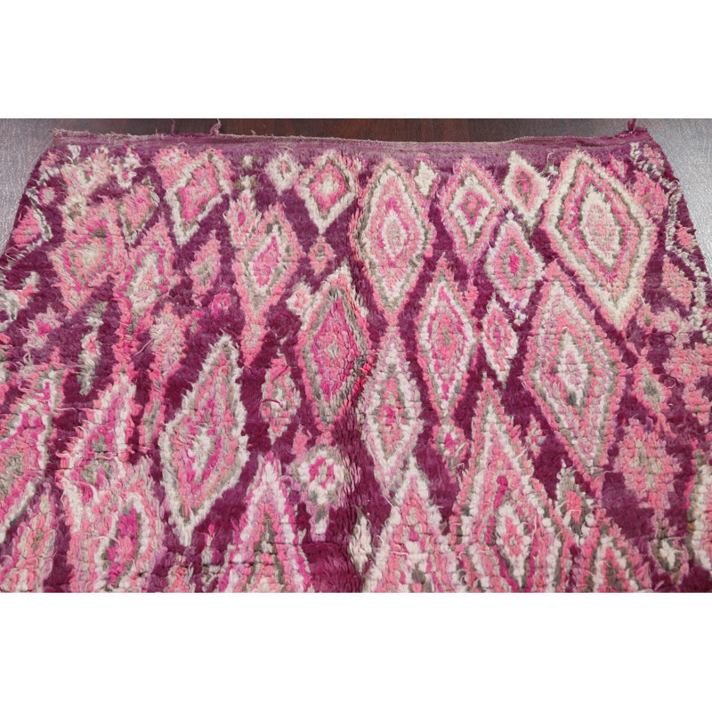 Tapis tribal marocain oriental noué à la main 5 x 9