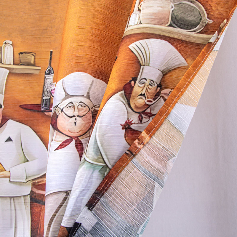 Chef Cucina Kitchen Curtain Set
