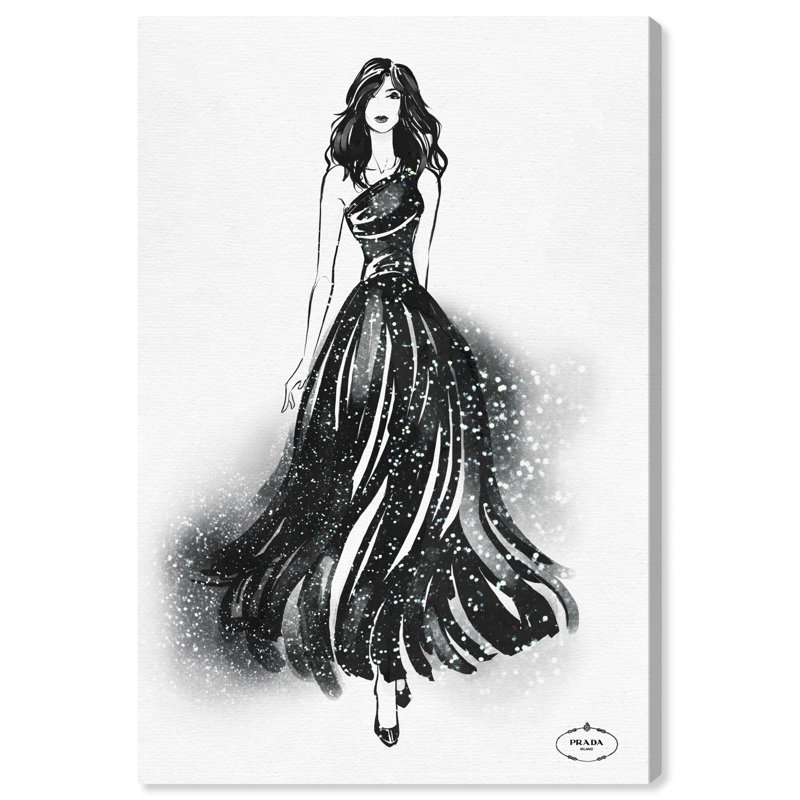 Fashion and Glam Runway Flow, impression, H 15 po x l 10 po x P 1,5 po, Toile tendue