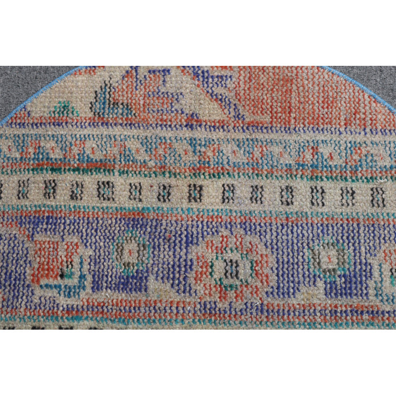 Vibrant Red Turkish Anatolian Vintage Rug Ideal for Bedroom Decor and Unique Gift Options