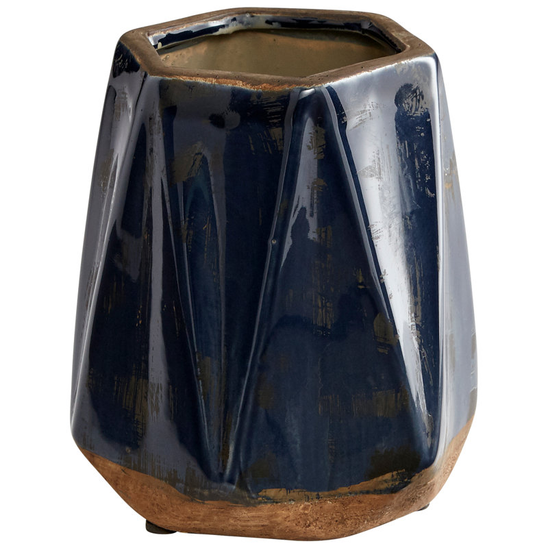 Chamos Handmade Ceramic Pot Planter, 6" H x 5.5" W x 5.5" D
