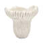 Alariz Sand And Cement Coral Planter 9.3X9x8.7 Inches, Beige Finish With Wavy Silhouette, Complement Bohemian Themes In Home In, Textured Finish, Irregular Form For Trailing Plants Interior Spaces