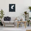 «Crane Bird Facing Left» par Grace Popp sur toile-1507066509-1507066508