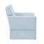 Fauteuil d'appoint bleu avec housse, conception à accoudoirs classiques pour un look décontracté, s'adapte à tous les styles de salon, de chambre à coucher, d'invités de lecture avec des pieds en bois massif, une structure en contreplaqué, un couss-888308404