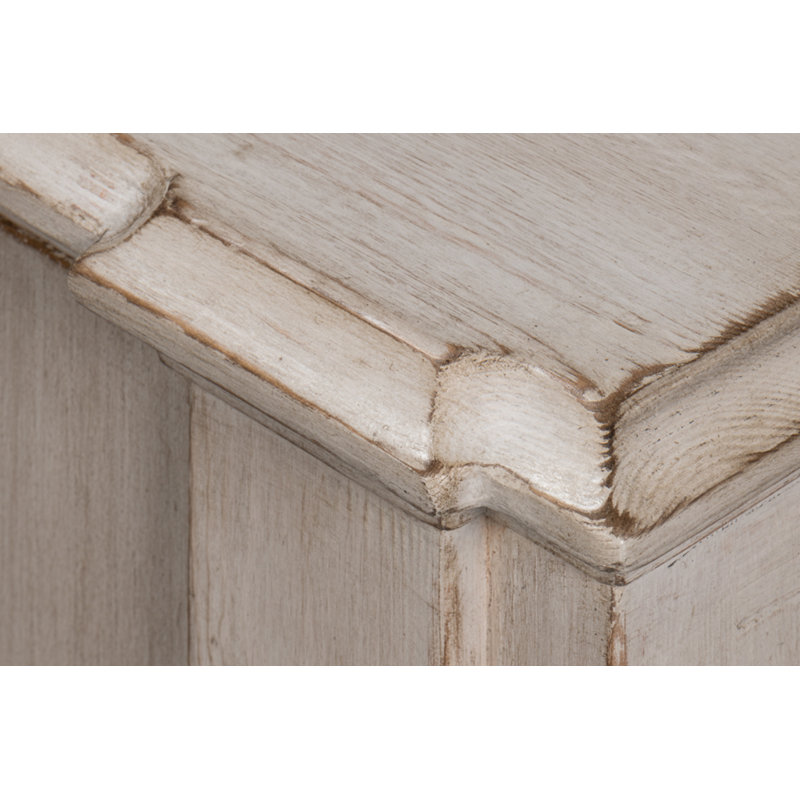 Villefranche Solid Wood Sideboard, Stone Gray