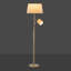Steede 160Cm Antique Brass Cream Mother and Child Flexi Reading Traditional Floor Lamp