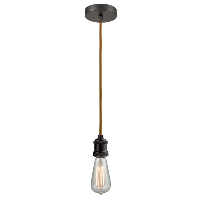 Waterville 1 - Light Single Pendant, Oil Rubbed Bronze/Copper