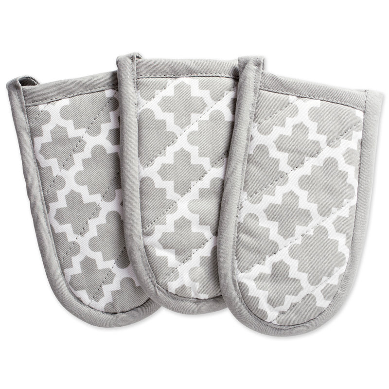 Porte-main à motif de treillis Trung, Gris