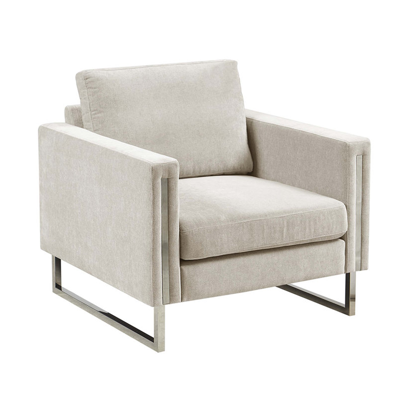 Fauteuil d'appoint, Polyester ivoire