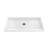 DreamLine SlimLine 36 inch D x 60 inch W x 2 3/4 inch H Single Threshold White Alcove Shower Base with 2 inch Matte Black Center Round Drain-118322008-118322013