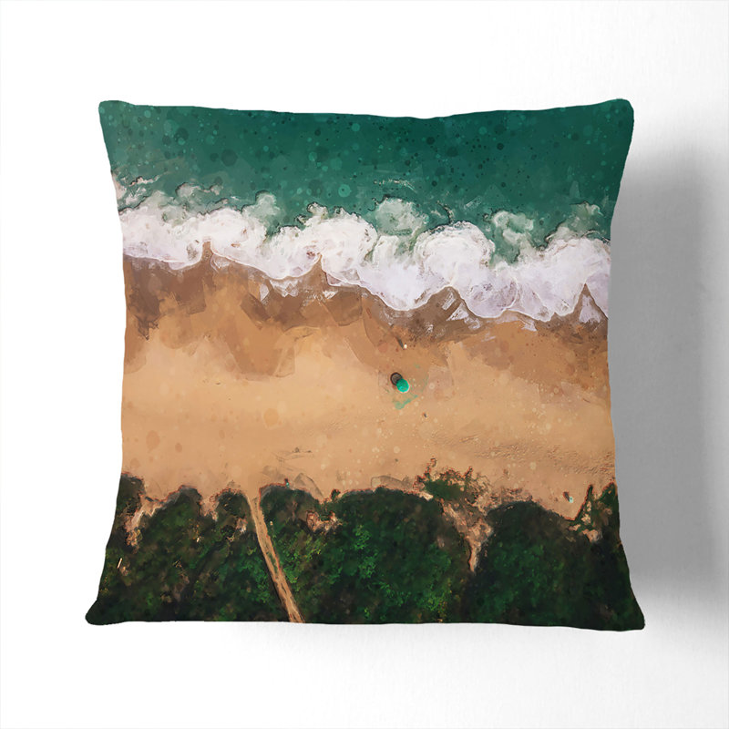 Square Cushion, 55cm H x 55cm W x 20cm D, White