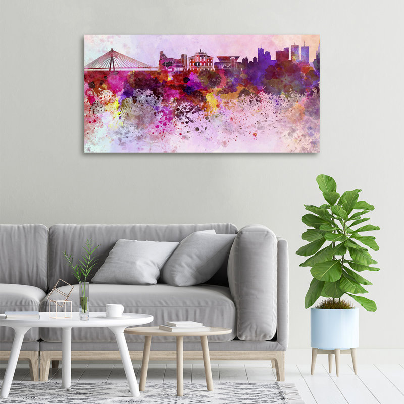 Colourful Warsaw - No Frame Print on Canvas