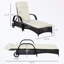 Chaise longue avec roulettes et coussin moelleux-2024235417