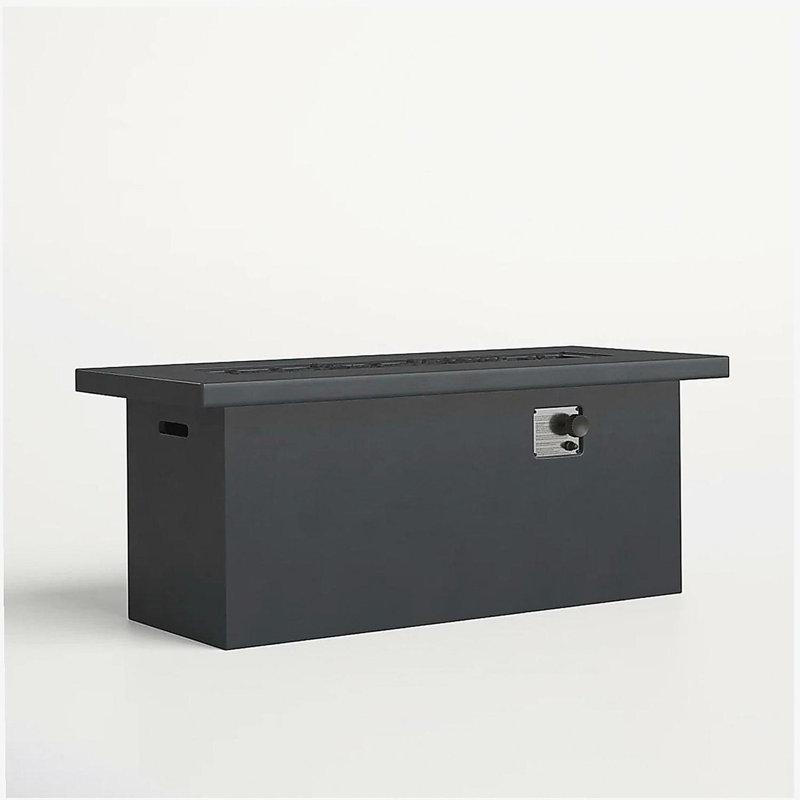 Concrete Propane/Natural Gas Outdoor Fire Pit Table, Charcoal