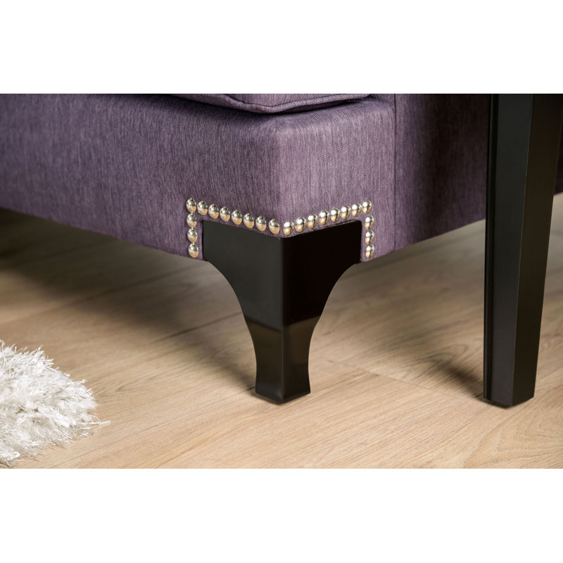 Canapé en chenille 91 po Moorton, Mauve
