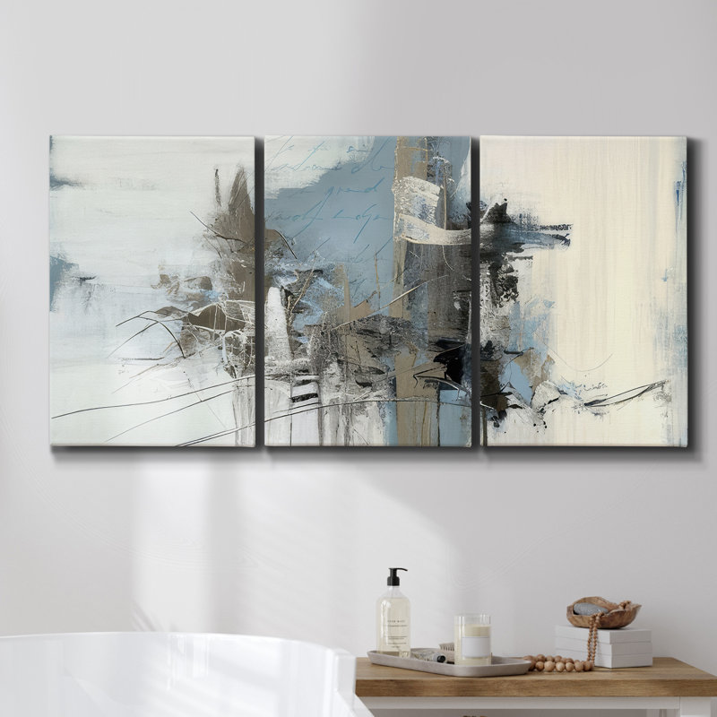 Painter's Composition Study VII - Multi Piece Framed Canvas, 60" H x 120" W x 2" D