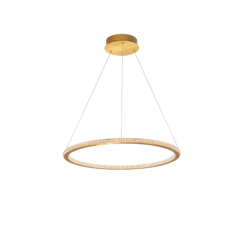 1 - Light Gold LED Unique/Statement Pendant