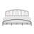 Clenon Metal Bed-695235015