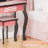 Kids MDF Vanity Table Set In Pink With 1 Drawer With 3-Color Dimmable LED Bulb-2068902358
