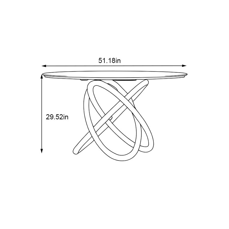 Decoteau, 29.52"H x 51.18"L x 51.18"W