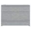Grand lit escamotable avec grands tiroirs et chargement USB - Lit escamotable mural, gris brossé-837387044