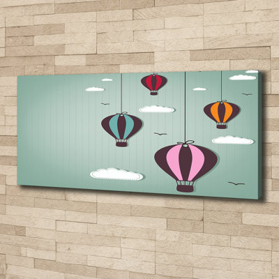 Flying Balloons - Wrapped Canvas Print