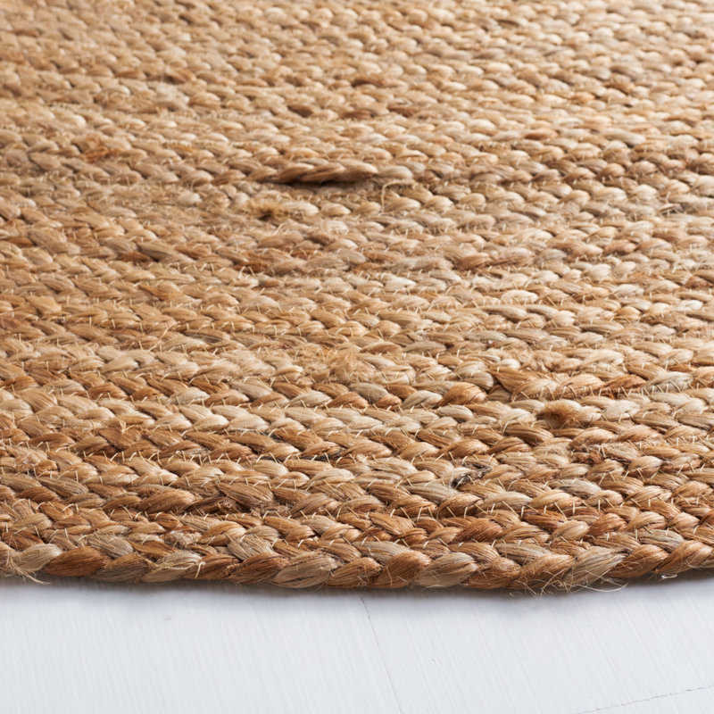 Tapis en jute tissé à la main Arria, Ovale 3 pi x 5 pi