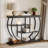 39 in Modern Console Table for Entryway, 4 Tier Hallway Table with Storage-1475596629