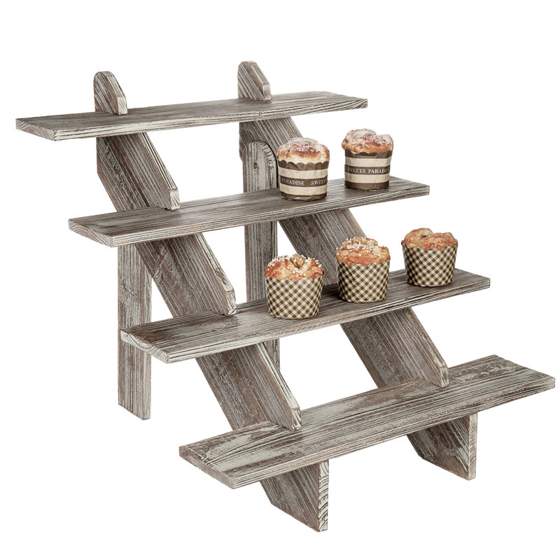 Henniker Wood Tiered Stand, Brown