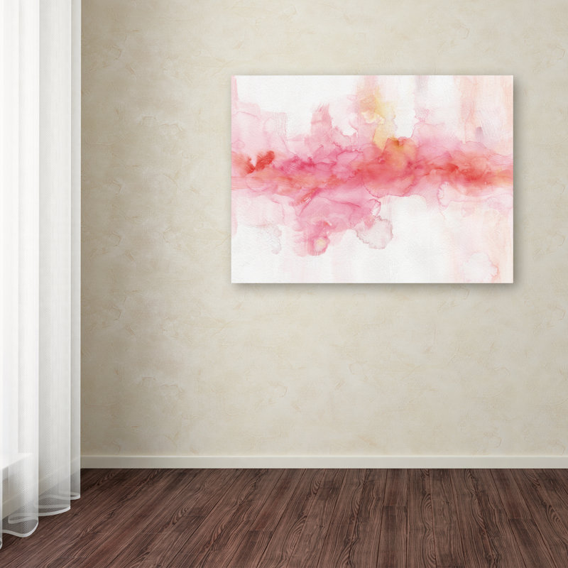 « arc-en-ciel abstract », reproduction sur toile tendue, H 35 po x l 47 po x P 2 po