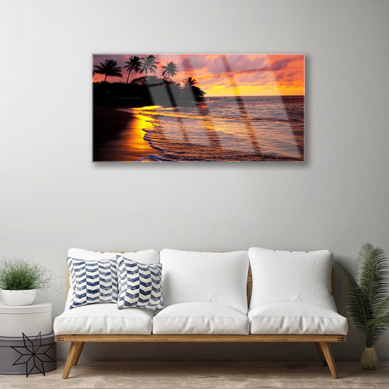 Sea Landscape - Unframed Photograph on Glass