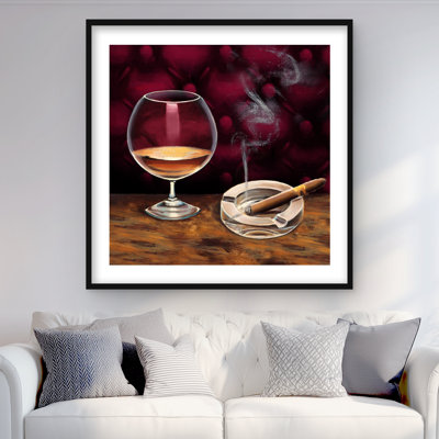 Reproduction d'alcool et de cigares «Nature morte» | Man Man Home Decor