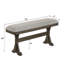 Banc de salle à manger rembourré rustique 1pc