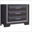 Commode de couleur unie, noir