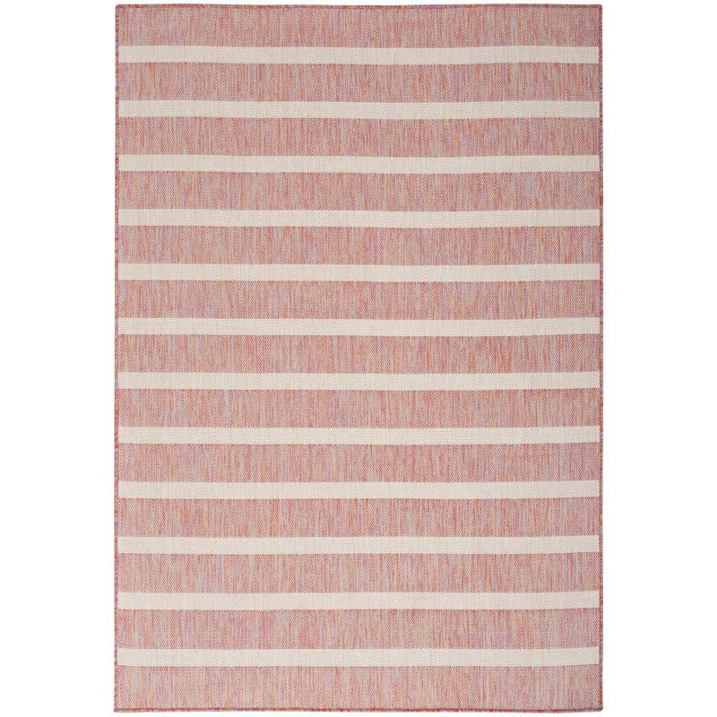 Alioune Striped Indoor / Outdoor Rug, Rectangle 9' x 12'