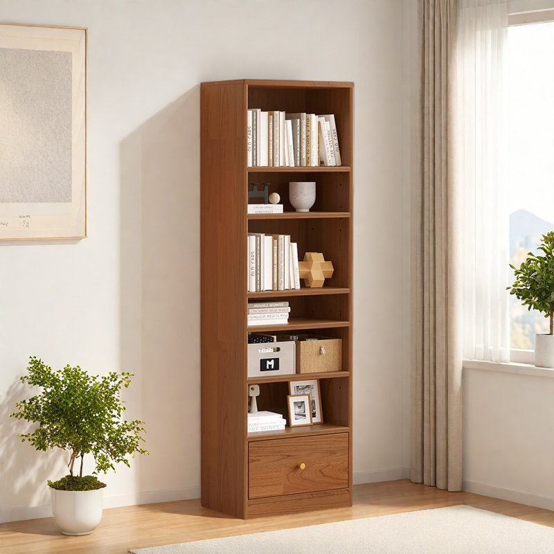 La bibliothèque d'un influenceur tendance, Marron foncé