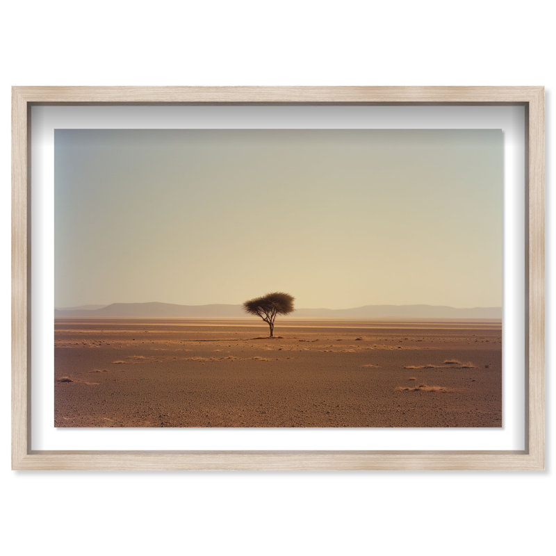 Beacon du désert II, impression de paysage et de nature encadrées par Oliver Gal, H 11,5 po x l 16,5 po, Cadre blond