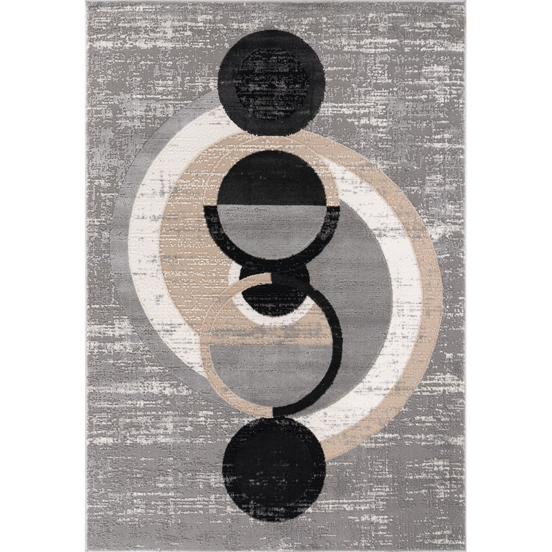 Odena Collection Transitional Geometric Area Rug, Rectangle 2' x 3'