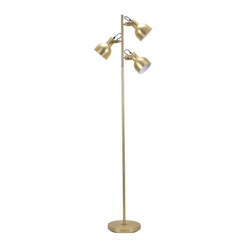 Abdija 162cm Traditional Floor Lamp, No, Gold