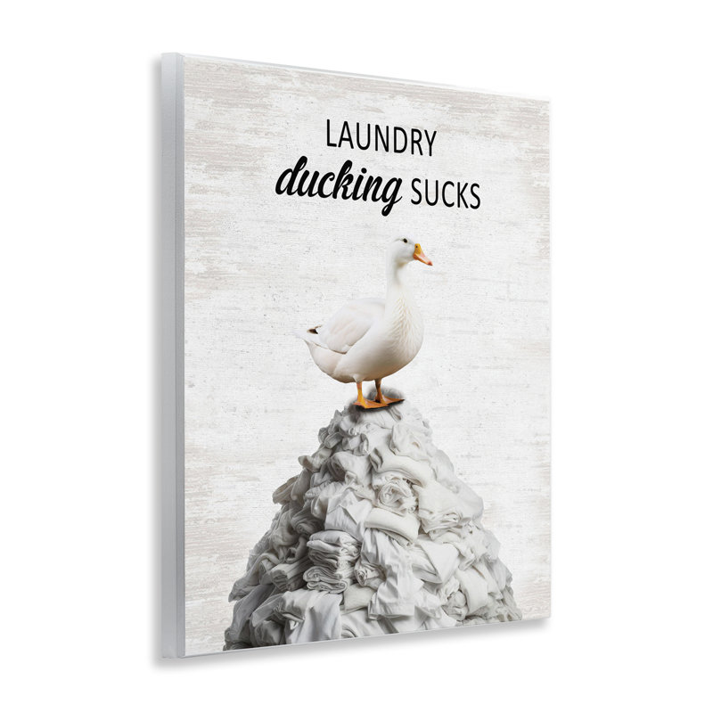 Duck & Laundry Pile, plaque murale avec lettres et doublure