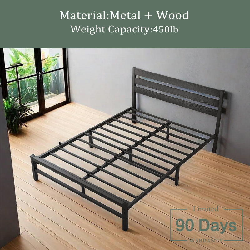 Lit plateforme Carven, Noir, Grand