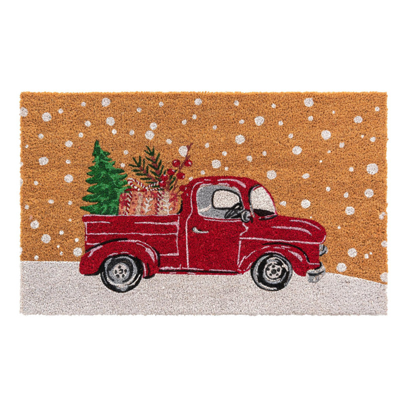 Non-Slip Christmas Doormat, Rectangle 1'6" x 2'6"