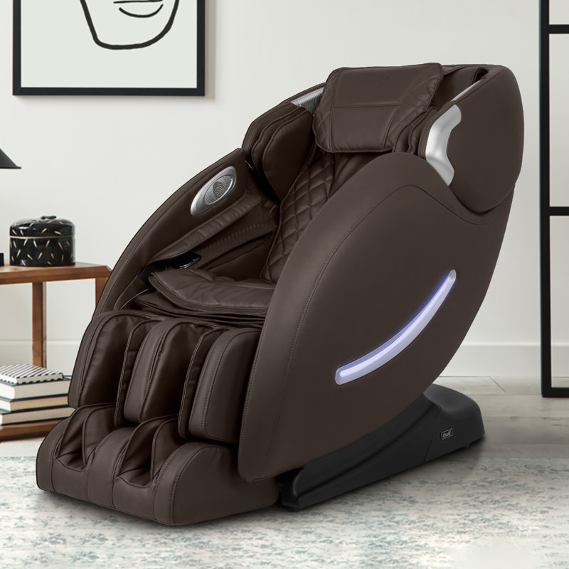 Massage Chair OS 4000XT Massage Chair, Brown Faux Leather
