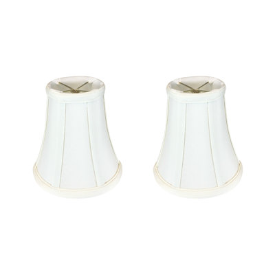Royal Designs, Inc. BSO-704FC-6WH-2 True Bell Basic Lamp Shade with Flame Clip, 3" x 6" x 6.25", White, 2-Pack