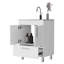 Meuble-lavabo simple à une porte, tiroir à deux tiroirs Othello-1685673333