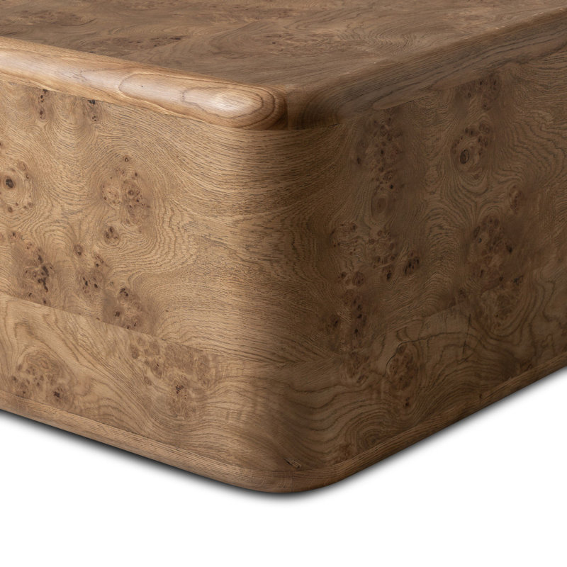 Talessi Square Coffee Table-Wheat Medium Burl Oak