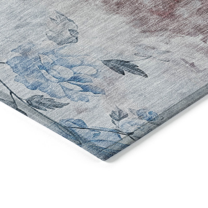 Tapis intérieur / extérieur Karsyn avec envers antidérapant, Tapis de couloir 2 pi 3 po x 7 pi 6 po