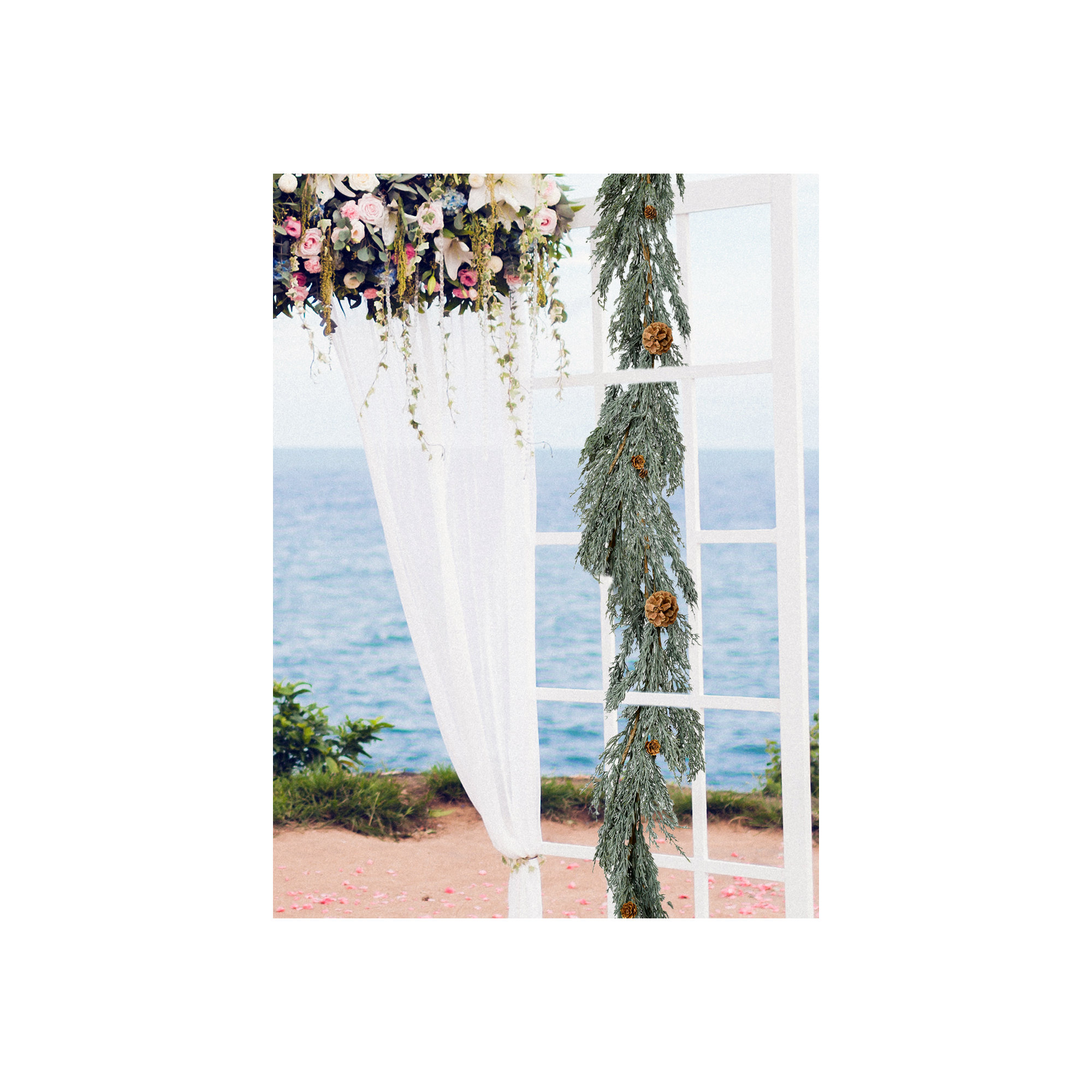74'' in. Faux Pinecone Garland