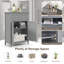 Bathroom Storage Cabinet Free Standing Bathroom Cabinet-Black-256494340
